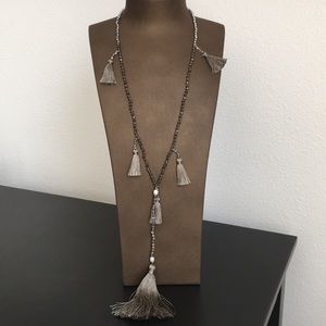 Beaded Tassel Necklace